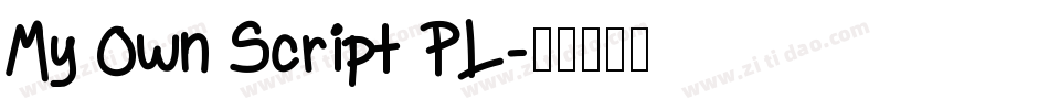 My Own Script PL字体转换